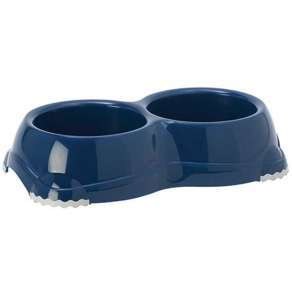 Moderna Бельгія Double Smarty Bowl подвійна миска для собак та котів, чорничний