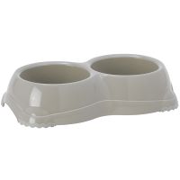 Moderna Бельгия Double Smarty Bowl двойная миска для собак и кошек, теплый-серый