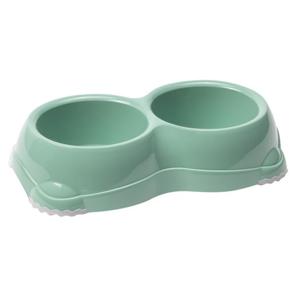 Moderna Бельгия Double Smarty Bowl двойная миска для собак и кошек, светло-зеленый