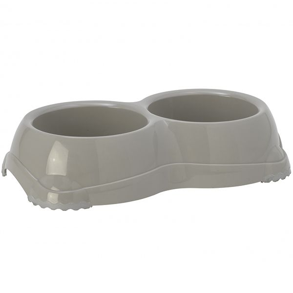 Moderna Бельгия Double Smarty Bowl двойная миска для собак и кошек, теплый-серый