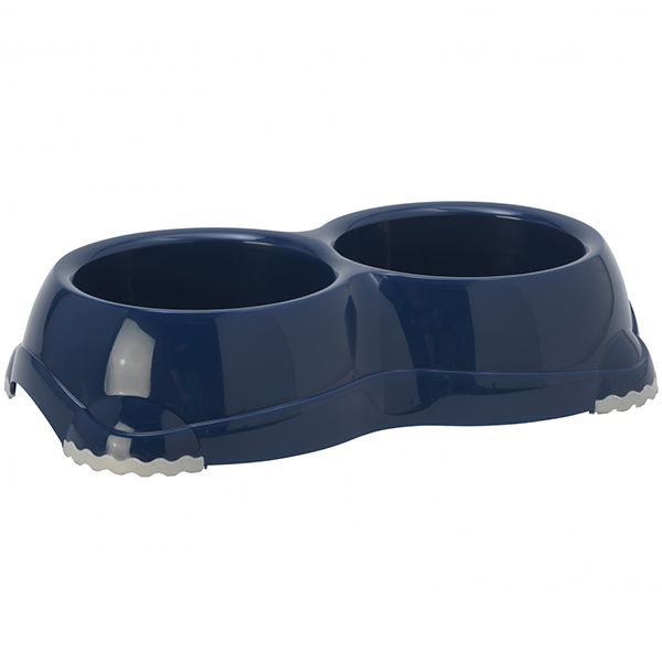 Moderna Бельгия Double Smarty Bowl двойная миска для собак и кошек, черничный