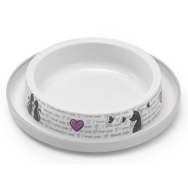 Moderna Бельгія Trendy Dinner Cats in Love миска для котів, білий
