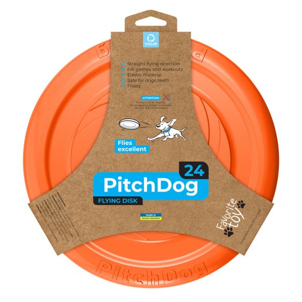 Collar Україна Ігрова тарілка для апотрировки PitchDog, помаранчевий