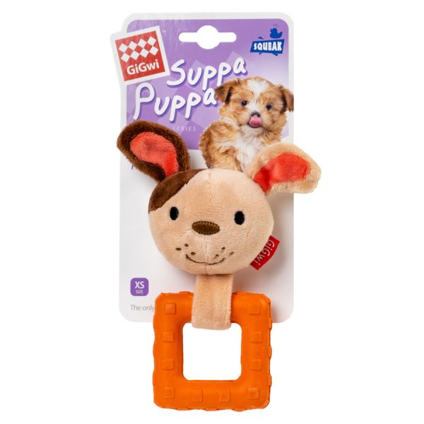 GiGwi Китай Игрушка для собак, Собачка с пищалкой Suppa Puppa, текстиль, резина