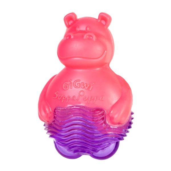 GiGwi Китай Іграшка для собак, Бегемотик з пищалкою Suppa Puppa, гума