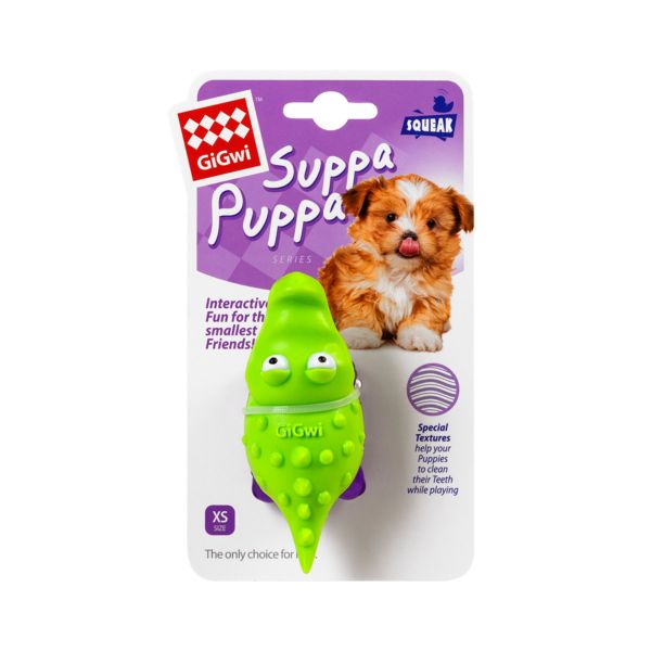 GiGwi Китай Игрушка для собак, Крокодильчик с пищалкой Suppa Puppa, резина