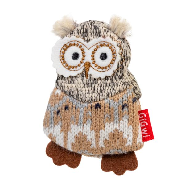 GiGwi Китай Іграшка для собак Сова з пищалкою Plush Friendz, текстиль