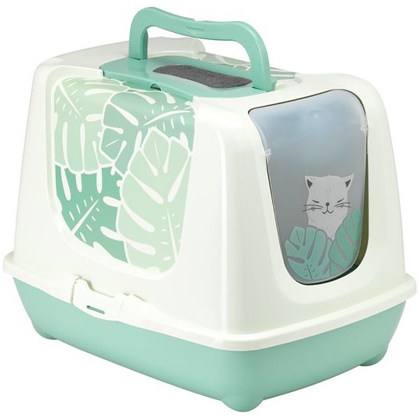 Moderna Бельгия Trendy Cat Eden закрытый туалет для кошек, зеленый