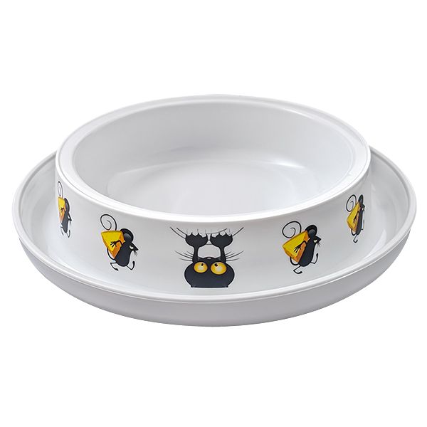 Moderna Бельгія Trendy Dinner Cat&Mouse миска для котів, білий