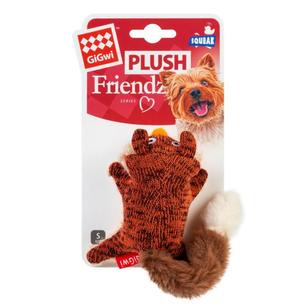 GiGwi Китай Игрушка для собак Лиса с пищалкой Plush Friendz, текстиль