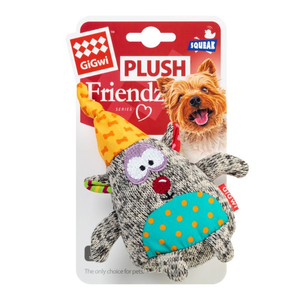 GiGwi Китай Игрушка для собак Медведь с пищалкой Plush Friendz, текстиль
