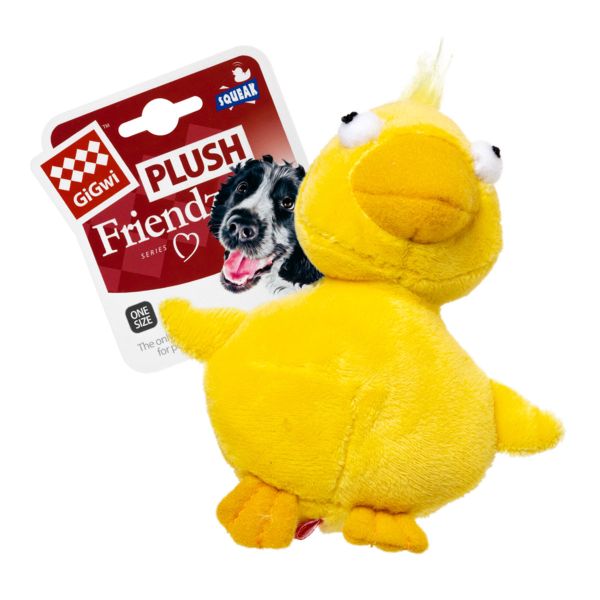 GiGwi Китай Игрушка для собак Утка с пищалкой Plush Friendz, текстиль