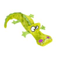 GiGwi Китай Игрушка для собак Крокодил с 4-мя пищалками Plush Friendz, плюш