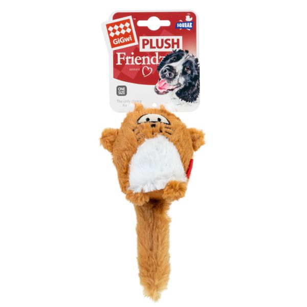 GiGwi Китай Игрушка для собак Лиса с большой пищалкой Plush Friendz, плюш