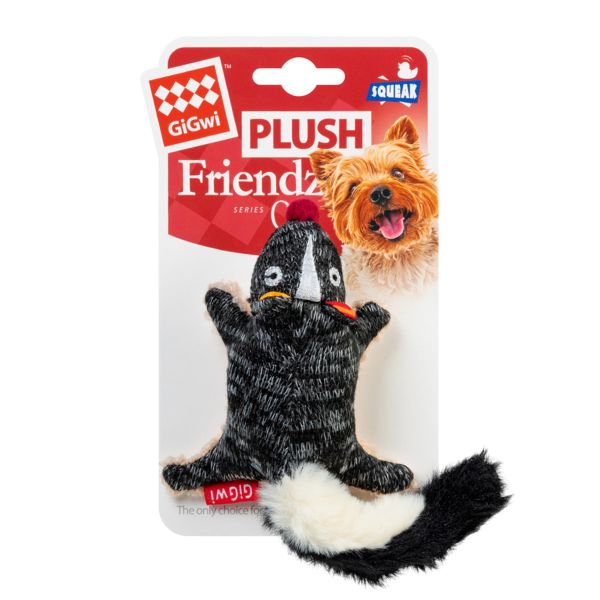 GiGwi Китай Игрушка для собак Скунс с пищалкой Plush Friendz, текстиль