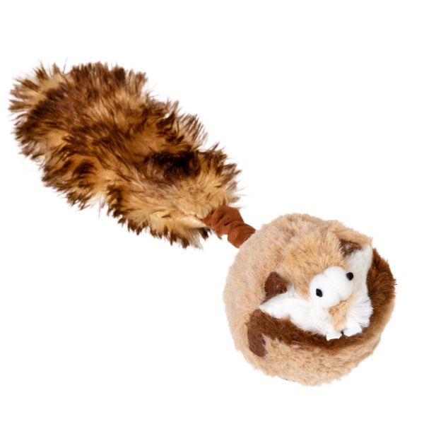 GiGwi Китай Іграшка для собак Борсук з 2-ма пищалками Catch&fetch, штучне хутро