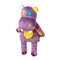 GiGwi Китай Игрушка для собак Бегемот с веревками и пищалкой Plush Friendz, текстиль