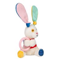 GiGwi Китай Игрушка для собак Слоненок с кольцом и пищалкой Plush Friendz, текстиль