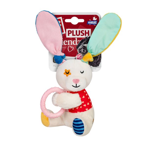 GiGwi Китай Игрушка для собак Слоненок с кольцом и пищалкой Plush Friendz, текстиль