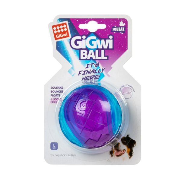 GiGwi Китай Игрушка для собак Мяч с пищалкой BALL, резина