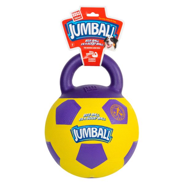 GiGwi Китай Игрушка для собак Мяч футбольный с ручкой JUMBALL, резина