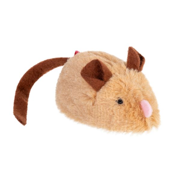 GiGwi Китай Игрушка для кошек Интерактивная мышка Speedy Catch, искусственный мех