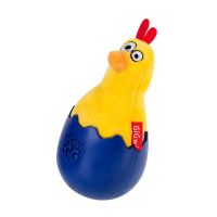 GiGwi Китай Игрушка для собак Цыпленок-неваляшка с пищалкой EGG, текстиль