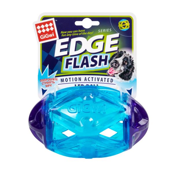 GiGwi Китай Игрушка для собак Регби светящийся мяч EDGE Flash, резина