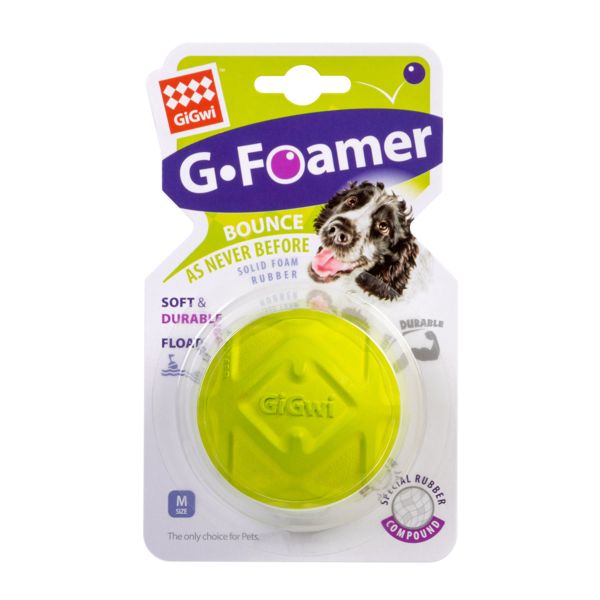 GiGwi Китай Игрушка для собак Мяч полнотелый G-Foamer, вспененная резина
