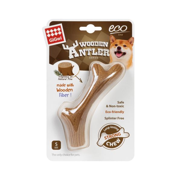 GiGwi Китай Игрушка для собак Рог жевательный Wooden Antler, дерево
