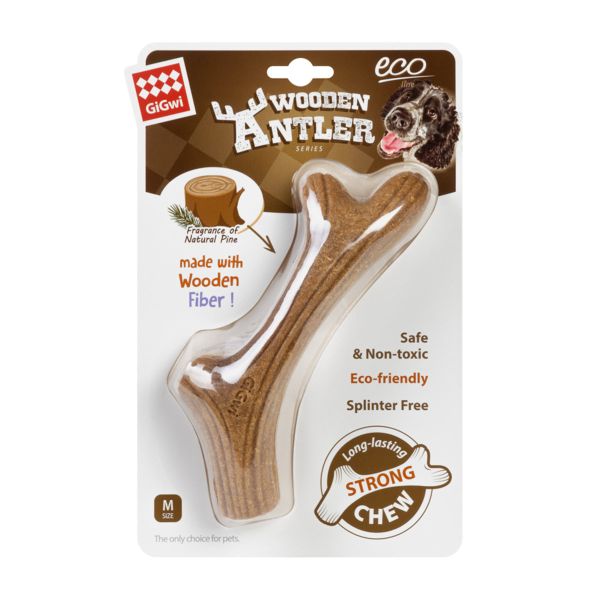 GiGwi Китай Игрушка для собак Рог жевательный Wooden Antler, дерево