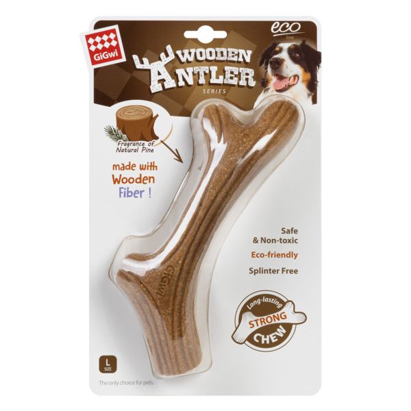 GiGwi Китай Игрушка для собак Рог жевательный Wooden Antler, дерево