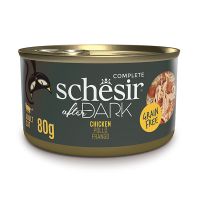 Влажный корм Schesir Италия After Dark натуральные консервы для кошек курица в бульоне