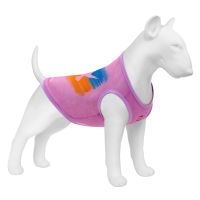 WAUDOG Украина Майка для собак Clothes рисунок "Знамя", сетка, розовый