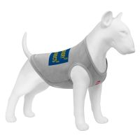 WAUDOG Украина Майка для собак Clothes рисунок "Смелость", сетка, серый