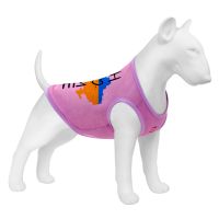 WAUDOG Украина Майка для собак Clothes рисунок "Дом", сетка, розовый