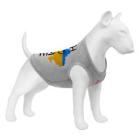 WAUDOG Украина Майка для собак Clothes рисунок "Дом", сетка, серый