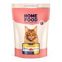 Сухой корм Home Food Украина для стерилизованных кошек больших пород с телятиной, лососем и вялеными томатами