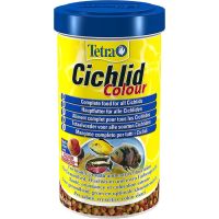 Tetra Германия Корм Cichlid Colour для аквариумных рыб в гранулах