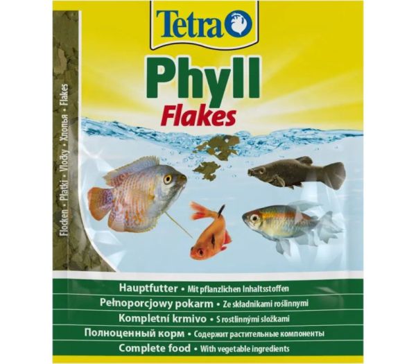Tetra Німеччина Корм для риб Phyll пластівці рослинні