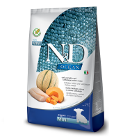 Сухой корм Farmina Сербия N&D Grain Free Ocean для щенков малых пород с щепкой и дыней