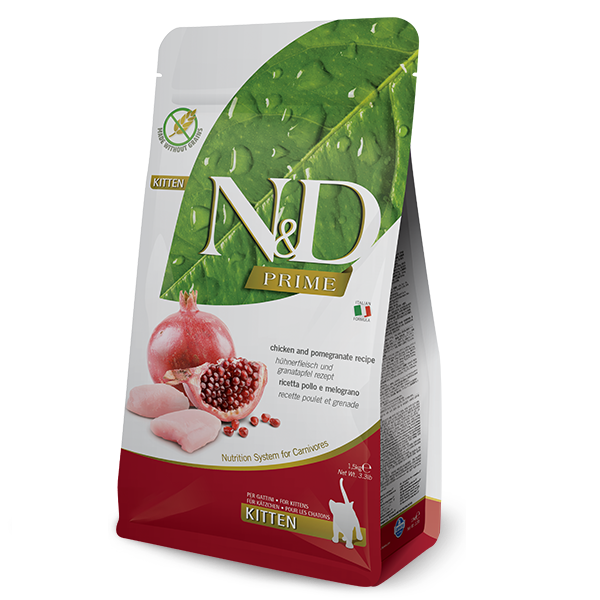 Сухий корм Farmina Сербія N&D Grain Free PRIME для кошенят, вагітних та годуючих котів з куркою і гранатом