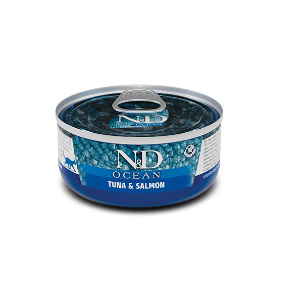 Вологий корм Farmina Сербія N&D Grain Free OCEAN для дорослих котів з тунецем та лососем
