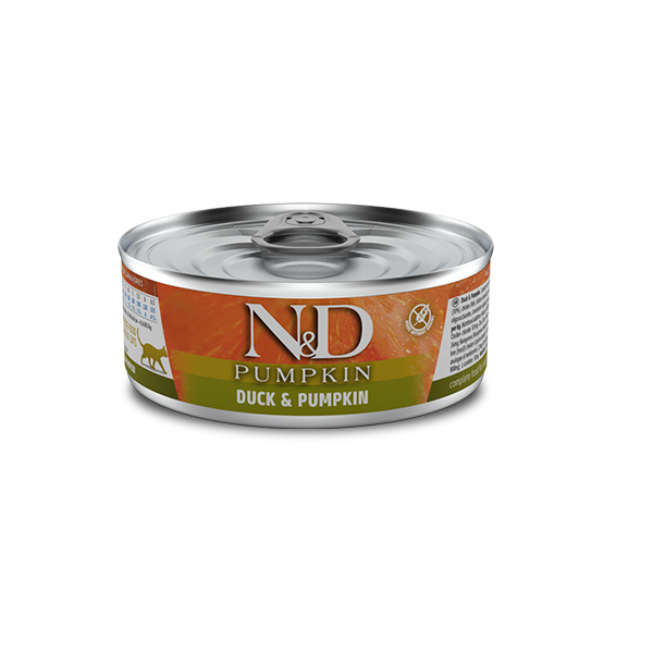 Вологий корм Farmina Сербія N&D Grain Free PUMPKIN для дорослих котів з качкою та гарбузом