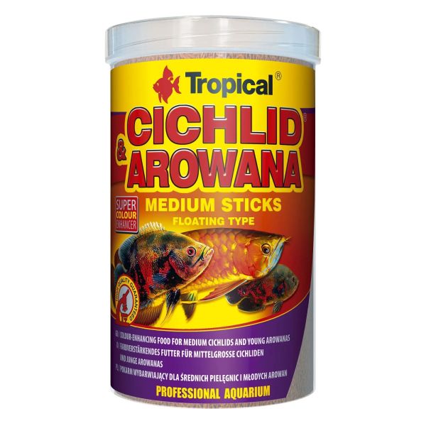 Tropical Польща Корм для риб Cichlid&Arowana Medium Sticks у паличках
