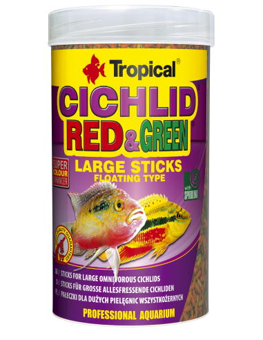 Tropical Польща Корм Cichlid Red and Green Large