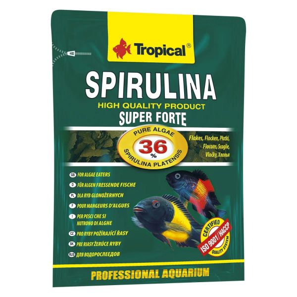 Tropical Польща Корм для риб Super Spirulina Forte у пластівцях