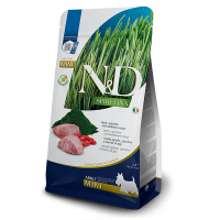 Сухой корм Farmina Сербия N&D Grain Free Spirulina для взрослых собак малых пород с ягненком, спирулиной и ягодами годжи