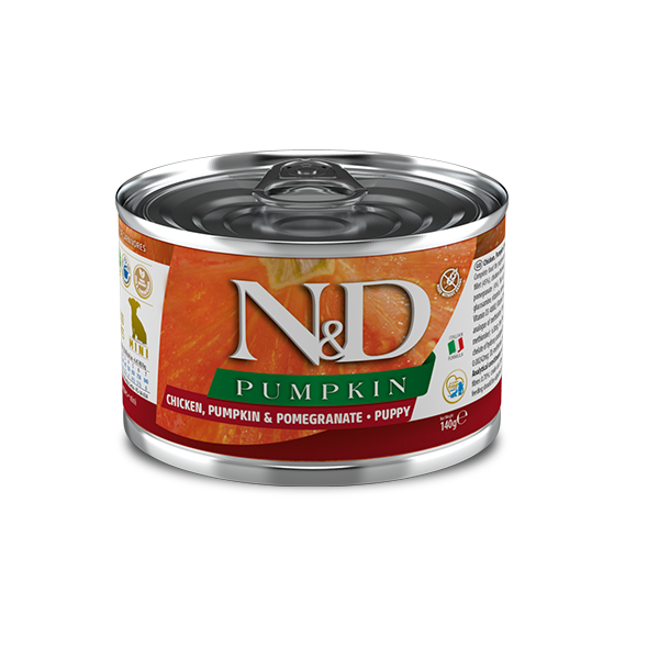 Влажный корм Farmina Сербия N&D Grain Free PUMPKIN для щенков малых пород с курицей, гранатом и тыквой