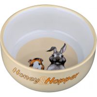 Trixie Германия Миска керамическая для хомяка, "Honey&Hopper"